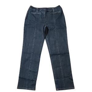 Jones New York Stretch Petite Straight Leg Denim Jeans